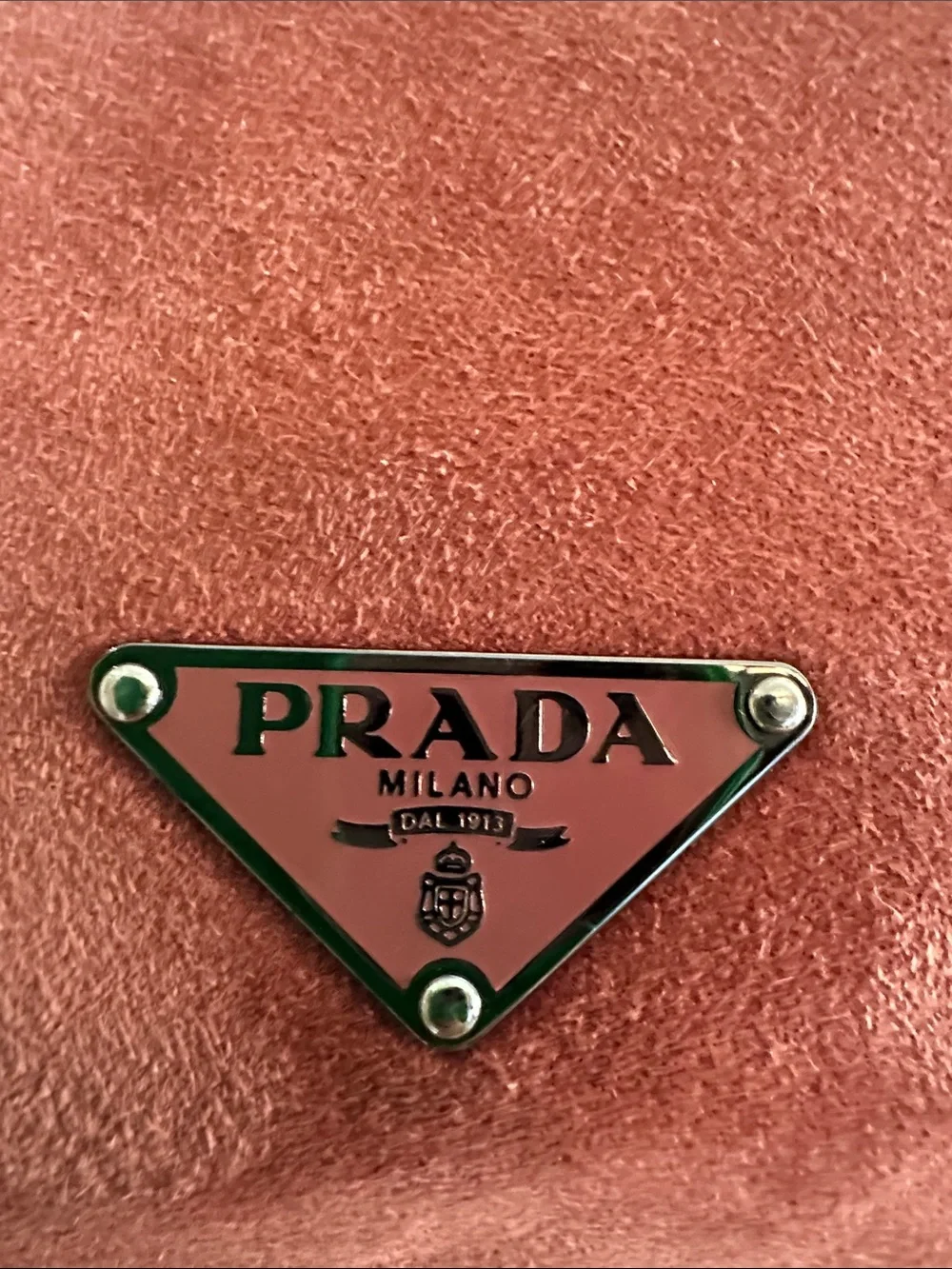Authentic PRADA SUEDE SHOULDER BAG